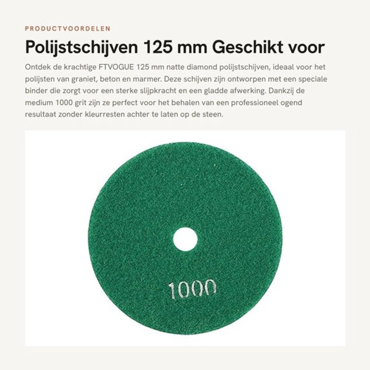 Schuurdiscs 125 mm - Polijstpasta - Polijstpads - Polijstmiddel - Polijstschijven - Sterke slijpkracht en gladheid