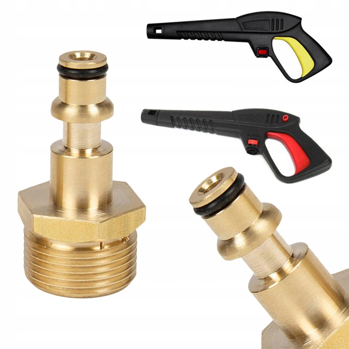 Rosfix Adapter Vervanging - Messing M22x1,5 14mm naar Snelkoppeling Lavor - Geschikt voor Lavor