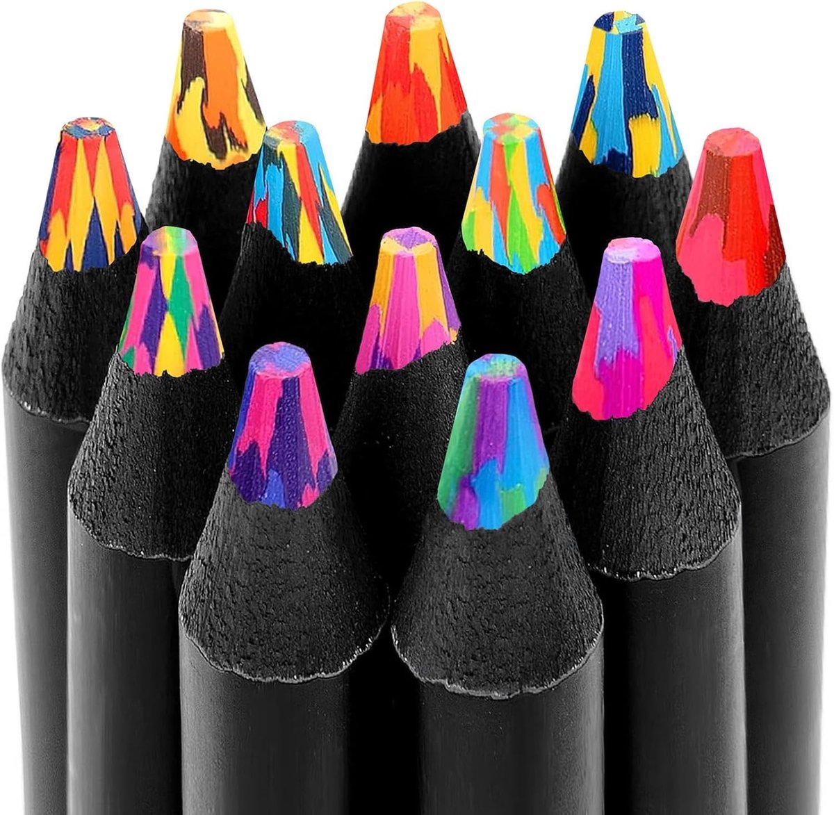 12 Kleuren Regenboog Kleurpotloden Set voor Kinderen - Creatieve Knutselset voor Kunst en Schetsen, Perfect als Paascadeau of Verjaardagscadeau