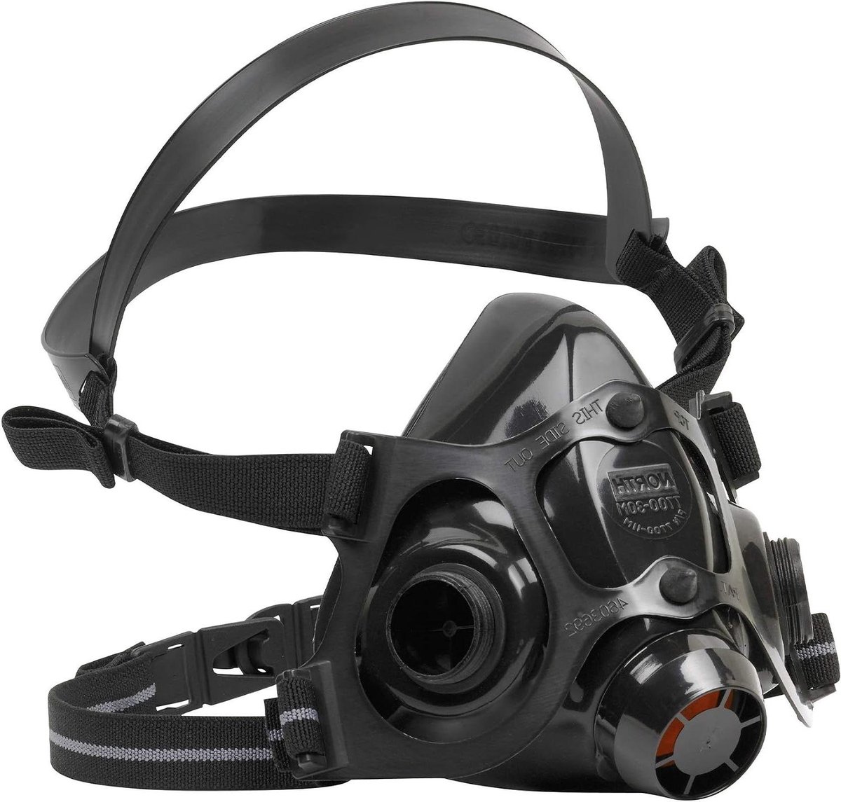 Halfmasker Ademhalingsbescherming - Veiligheidsmasker - Bescherming Ademhaling - Flexibel Siliconen - Maat S - Zwart