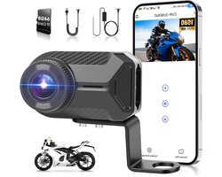 Motor Dashcam - Motorfiets Camera - Veilig Rijden - Full HD 1080p - 110 Graden - Zwart
