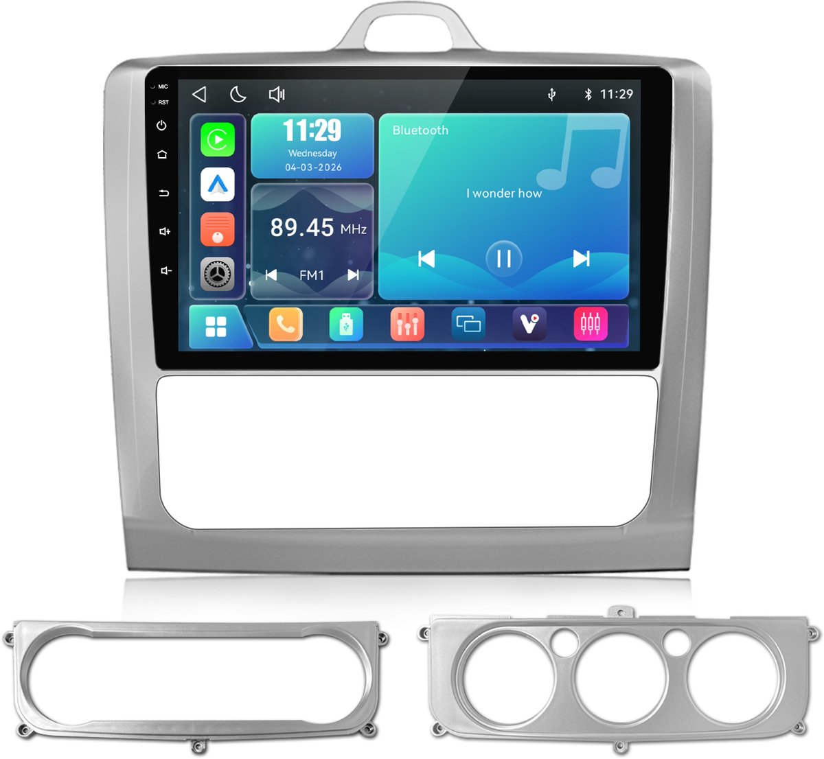 Cestovet Autoradio - Geschikt Voor Ford Focus MK II 2004 t/m 2011 - LINUX - Draadloos Apple Carplay & Android Auto - Bluetooth & Wifi FM RDS