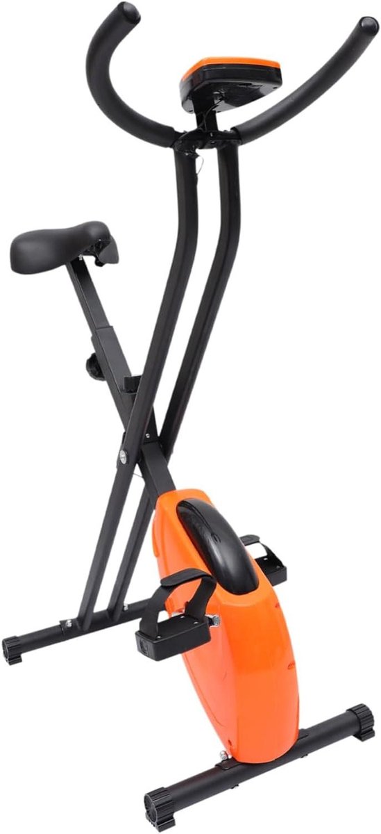 Hometrainer - Fitnessfiets Indoor - Thuis Trainen - Verstelbare Hoogte - 80 x 33 x 80 cm - Oranje