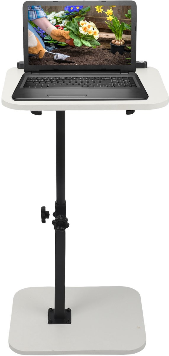 Laptoptafel – 30 x 40 cm – Verstelbaar en Kantelbaar – C-vorm – Voor Bed en Bank