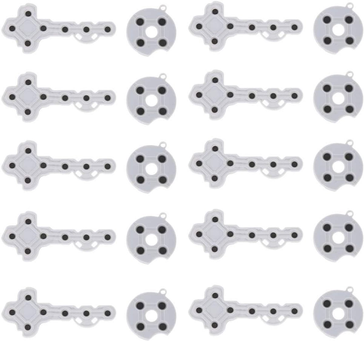 10 Stuks Conductieve Rubber Siliconen Pads voor Xbox 360 Controller - Vervangingsonderdelen voor Game Controllers, Verbeter de Responsiviteit en Speelervaring