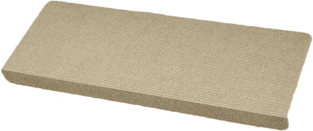 Traptreden Tapijt - Antislip Matten - Trap Veiligheid - Zelfklevende Achterkant - 24 cm x 64 cm - Beige