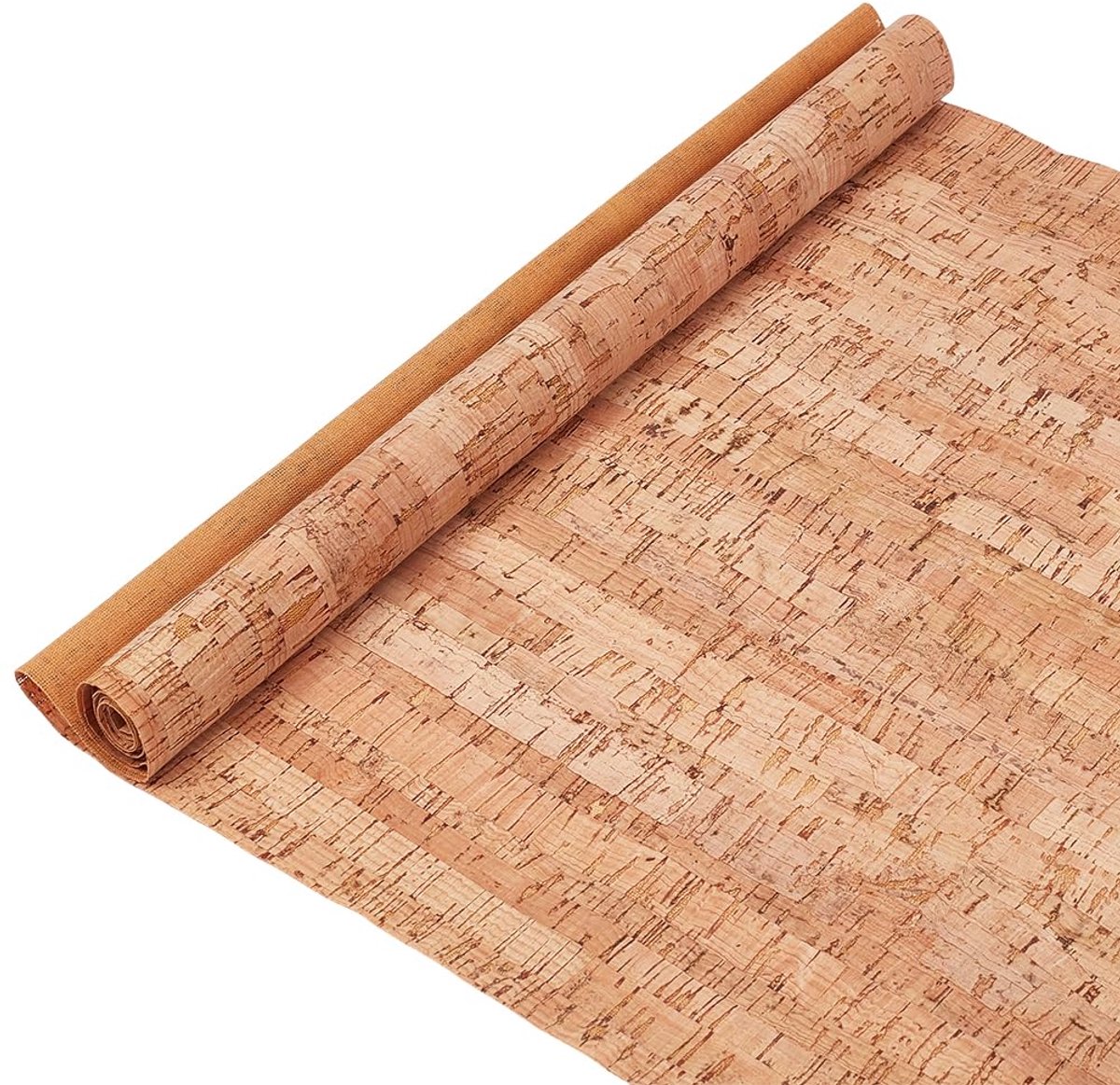 Korkstof in Burlywood 1,38 m x 33 cm voor handwerk en naaiprojecten