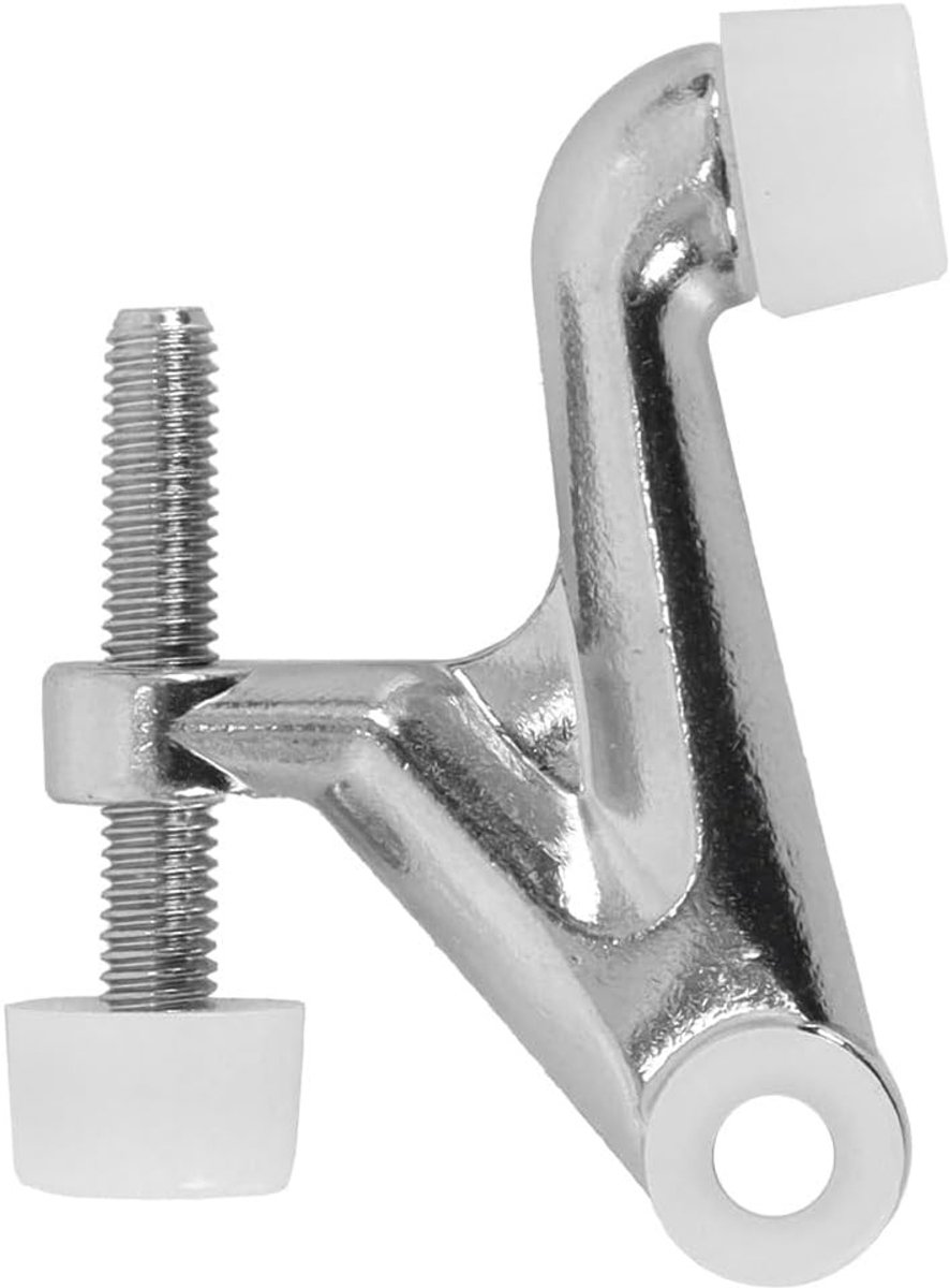 Deurstoppers - Zilver - 62 x 40 x 41 mm - Luxe Verstelbare Scharnierpen Deurstoppers - Voor Draaideuren