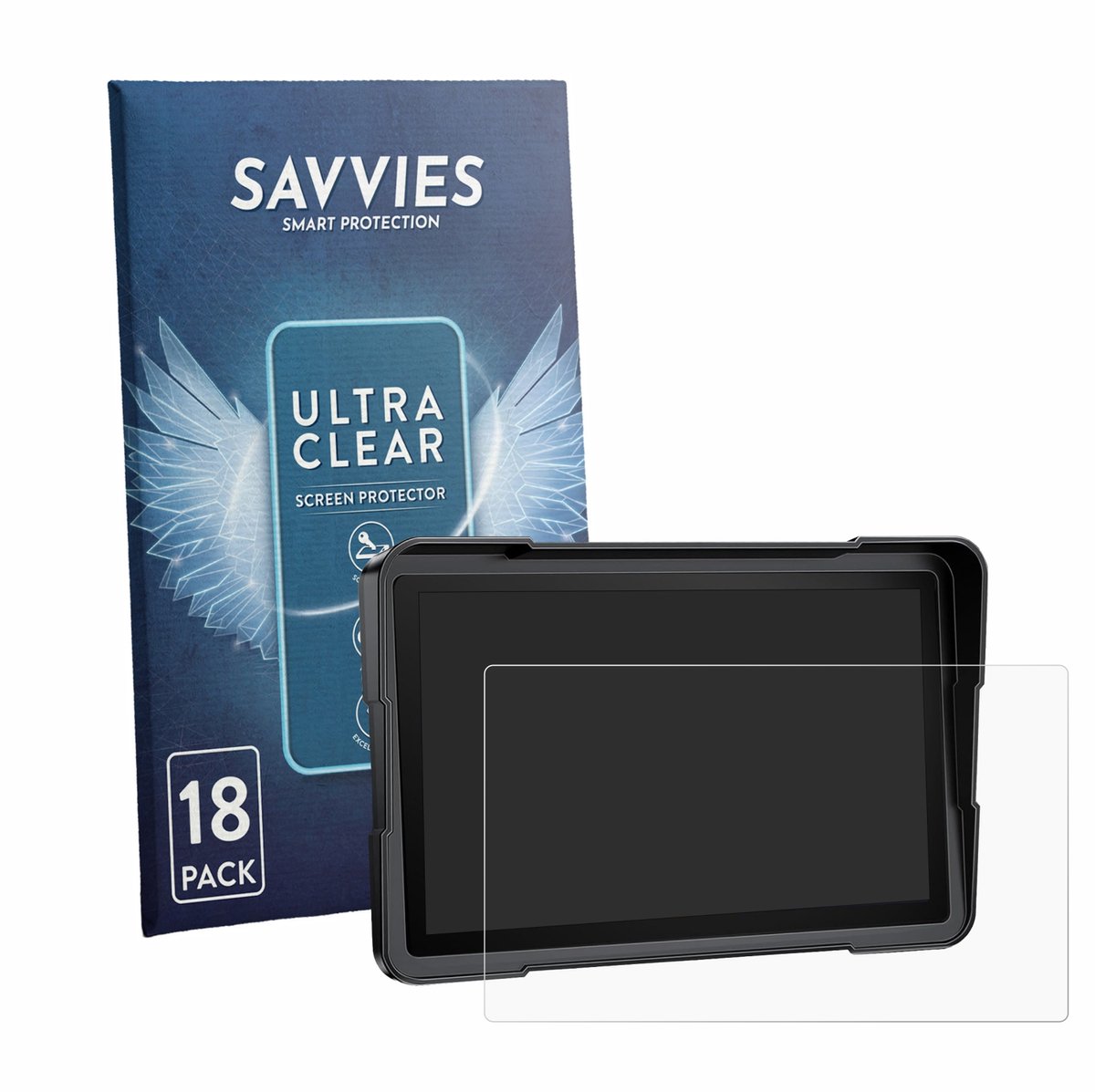 Savvies - Screenprotector voor Atovanka Motorrad Carplay 7" - Folie Beschermfolie transparant 18 Stuks