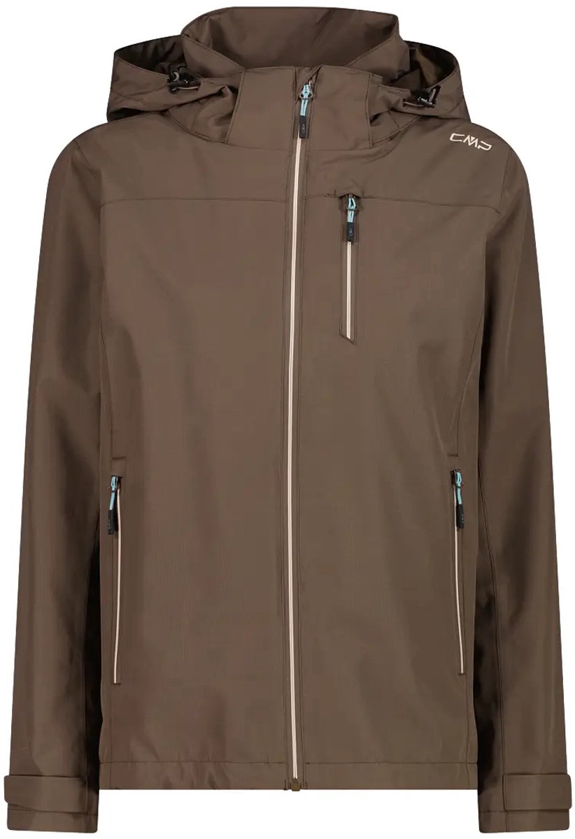 Technische waterdichte hoody voor dames CMP Bruin