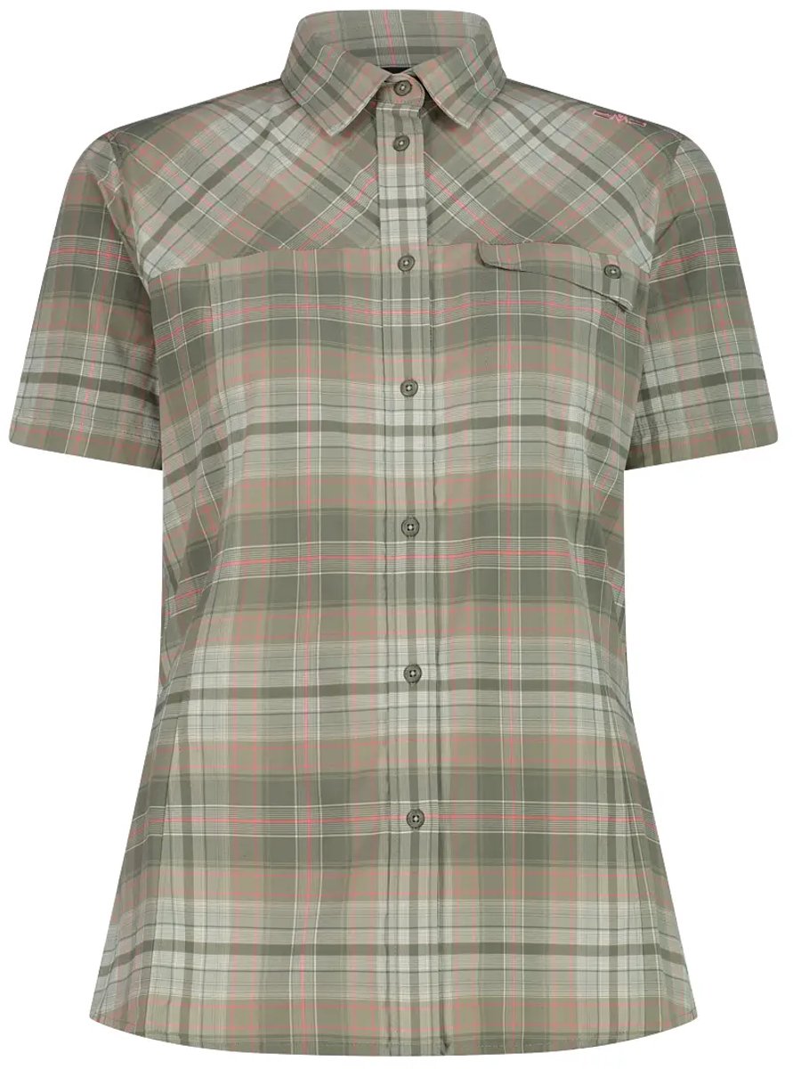Vrouwelijke geruite blouse CMP Avocado / Pistacchio