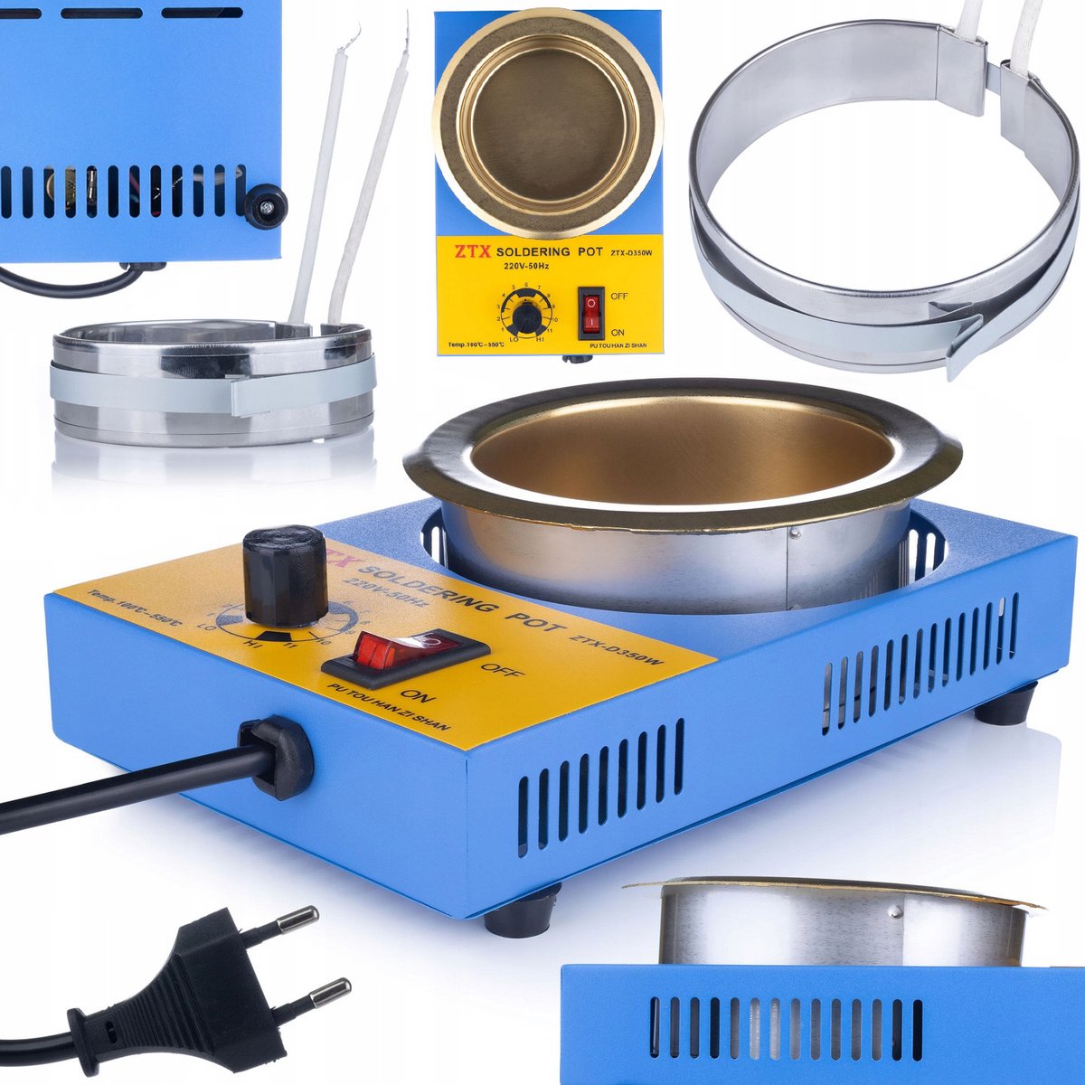 Rosfix Soldeerpot 41-D - 350W Tiegel voor Soldeer - Ø100mm, 100–550°C, 1,2kg