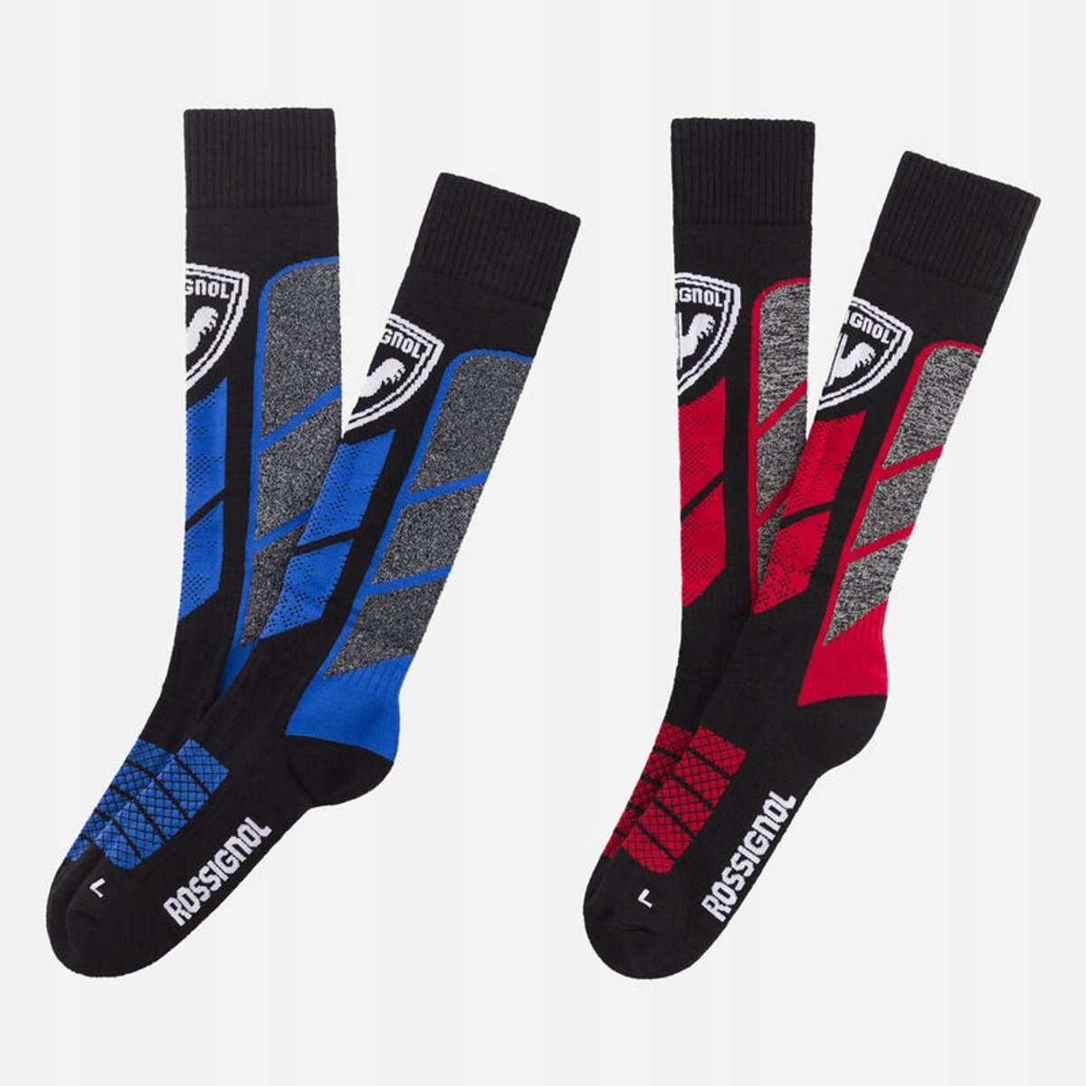 Rossignol Thermotech 2p Skisokken - Rood/Blauw - Maat 36-38