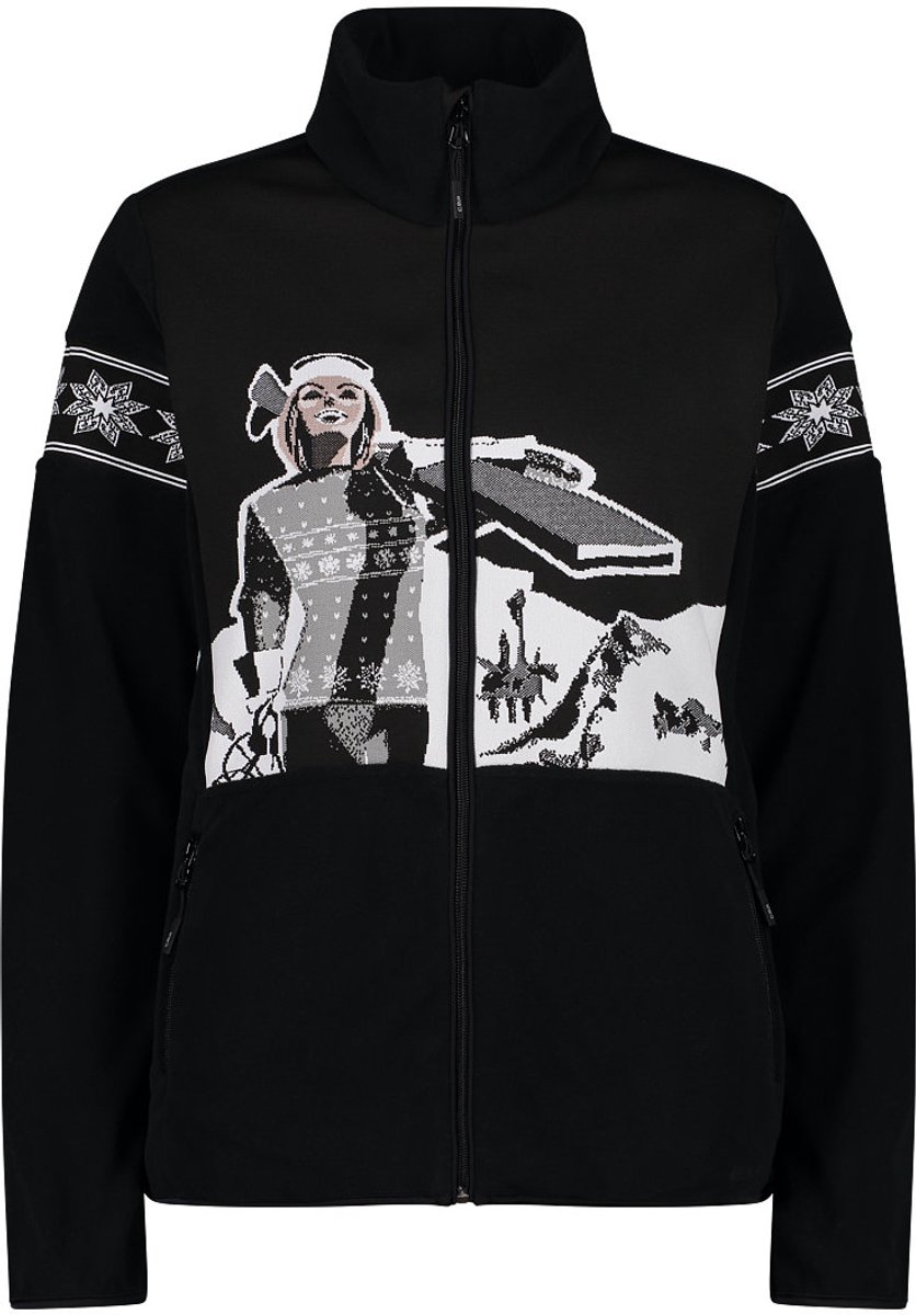 Fleece met volledige rits voor dames CMP Grijs