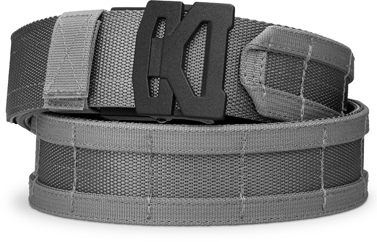 Kore Essentials Gray MOLLE Gevechtsriem Complete Kit met B2 Gesp en Versterkte Binnenriem