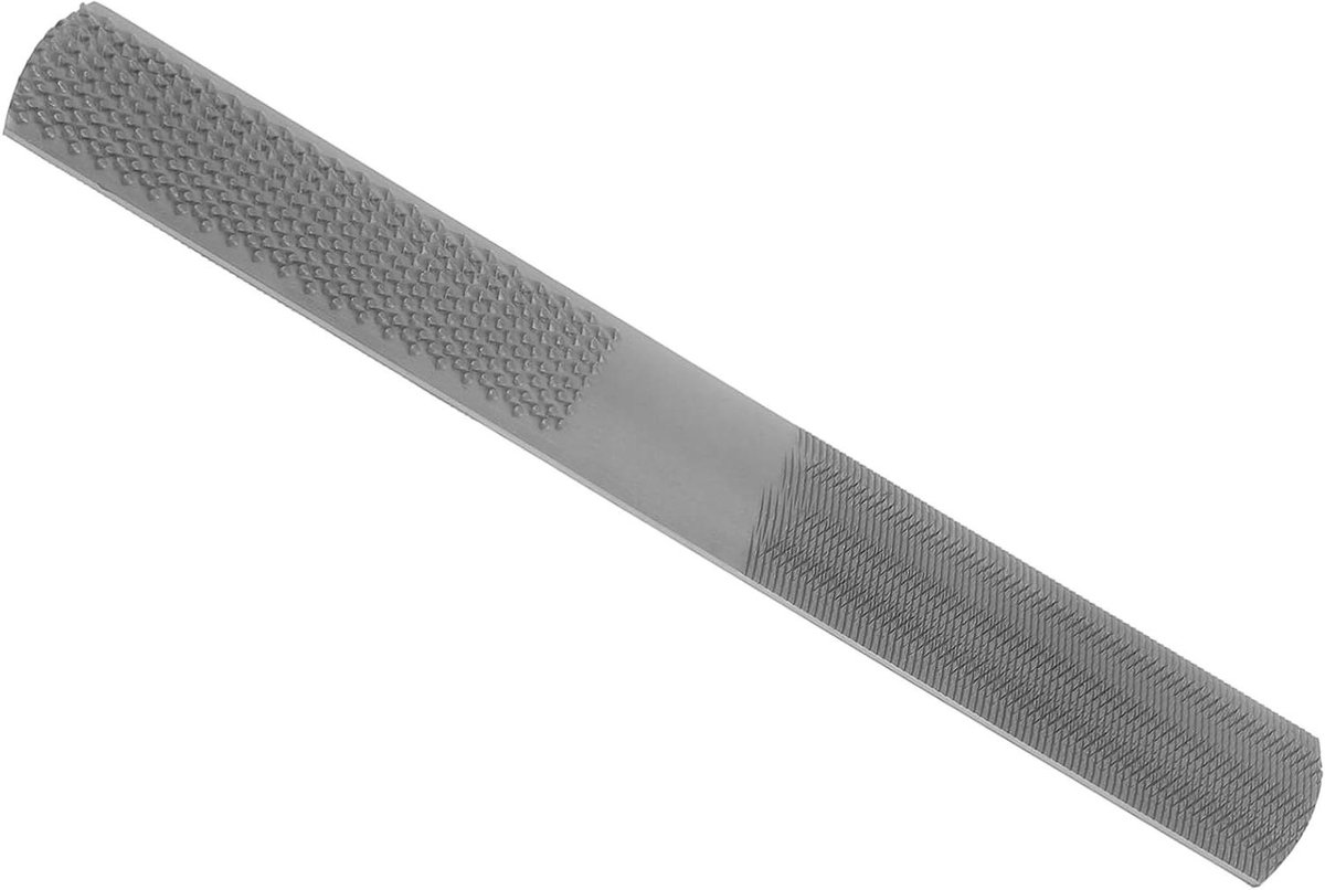 Houtrasp Metaalvijl - Handgereedschap Afwerking - Houtbewerking Afwerken - Multifunctioneel Vierzijdig - 20 cm Lengte - Donkergrijs