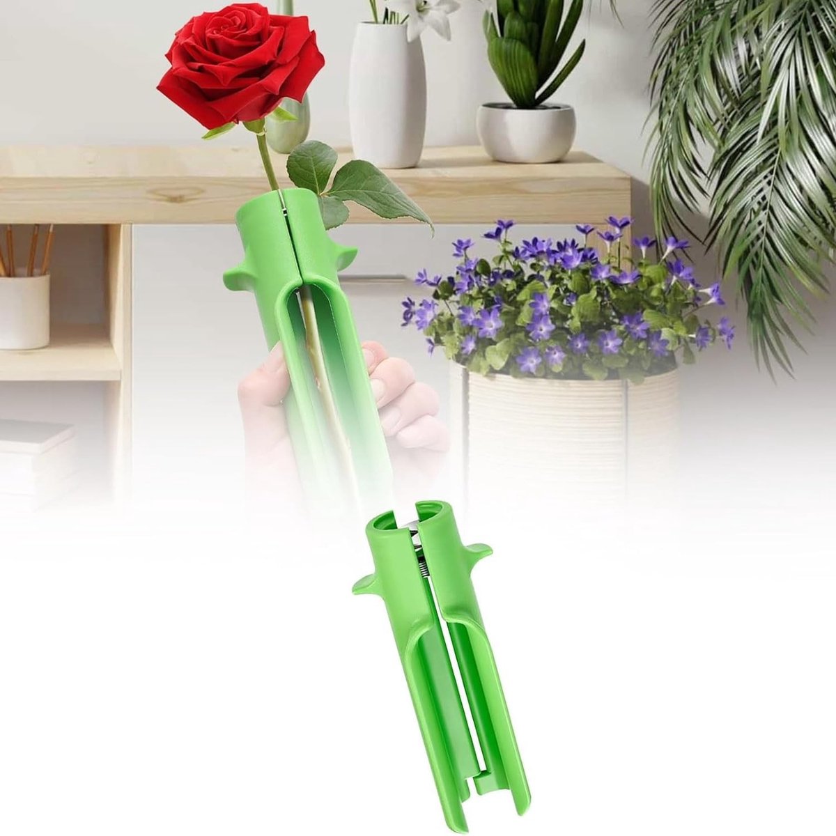 Rose Doornverwijder Tool voor het Verwijderen van Bladeren, Bloemen Schoonmaker en Snijder voor Tuinieren en Bloemstukken