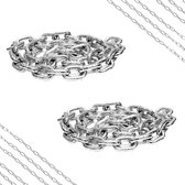 2x RVS Ketting 1.5 Meter Lang 3mm Dikte Zware Kwaliteit