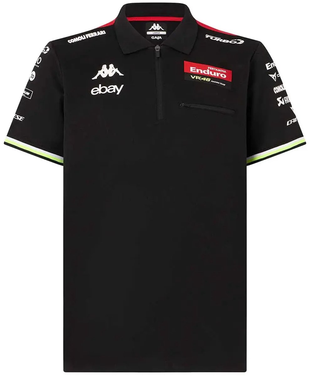 Polo Kappa Acriz VR46 Zwart