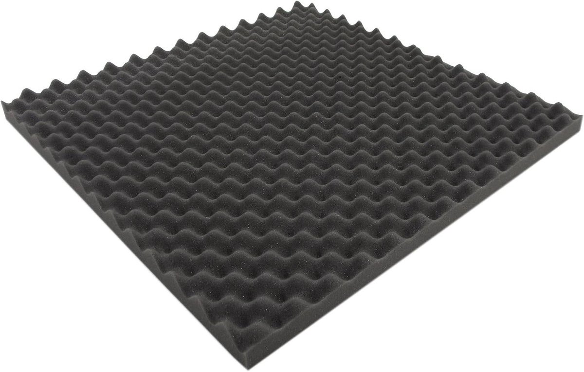 Akoestisch Schuim - Geluidsisolatie Panelen - Geluidsverbetering Studio - Pyramide Profiel - 10 m² - Antraciet