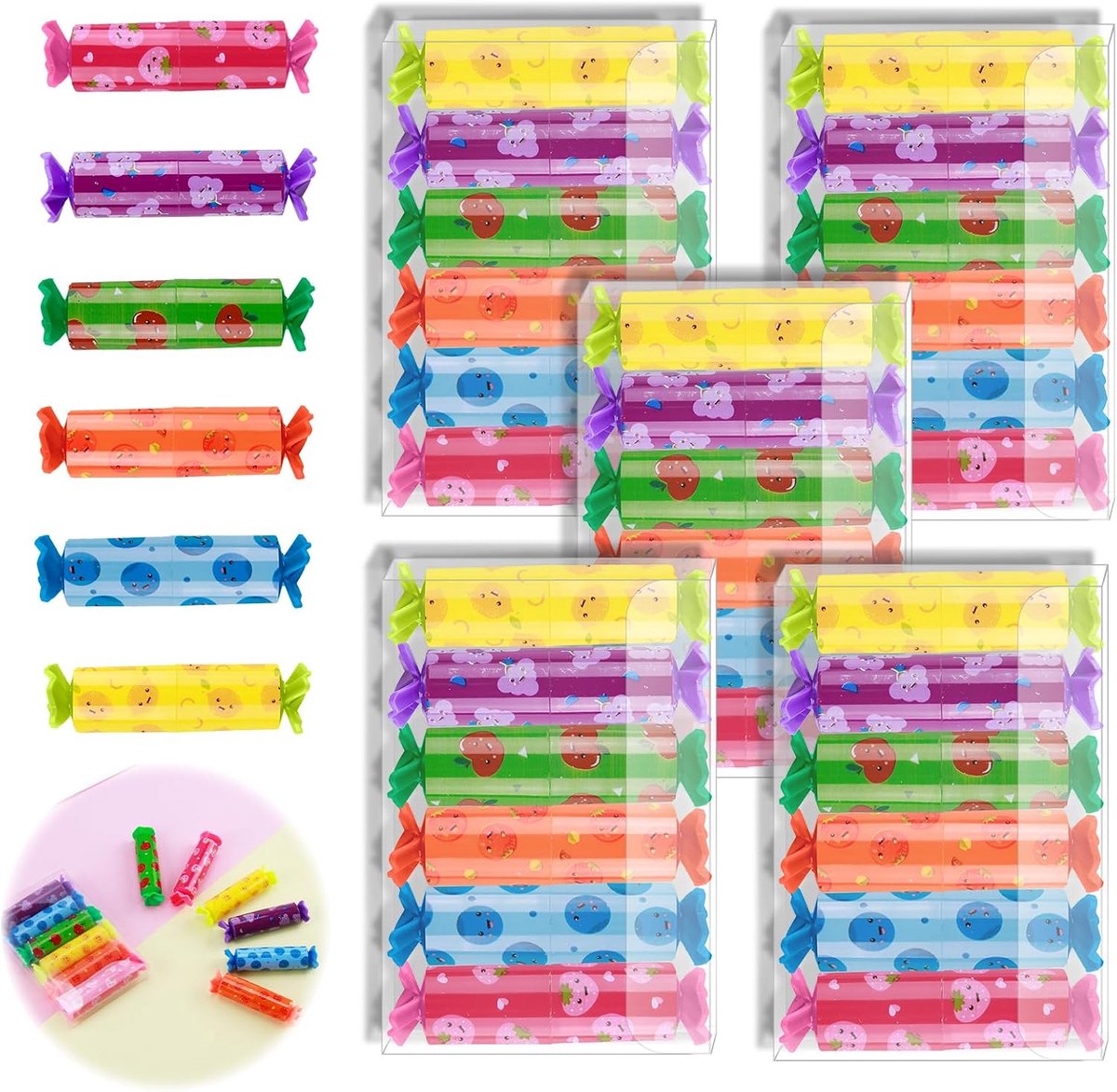 Markeerstift - Gekleurde stiften - Markeerstift in snoepvorm - Minimarkeerstift - Markeerstift voor kinderen - Leuke schrijfwaren - 30 stuks