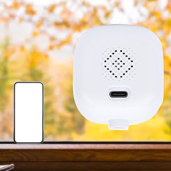 2K Raambeveiligingscamera - Draadloze 4MP Binnen Glas Camera - Dubbele Band 5GHz/2.4GHz - 140° Groothoek - AI-bewegingswaarschuwingen - Kleefinstallatie zonder boren — afbeelding 2