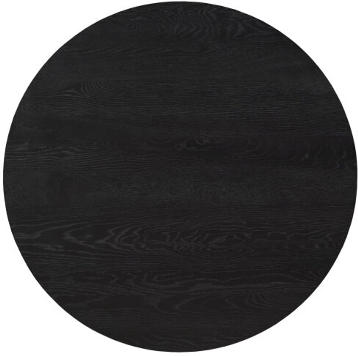 Eiken Tafelblad Ferris rond 130 cm Zwart