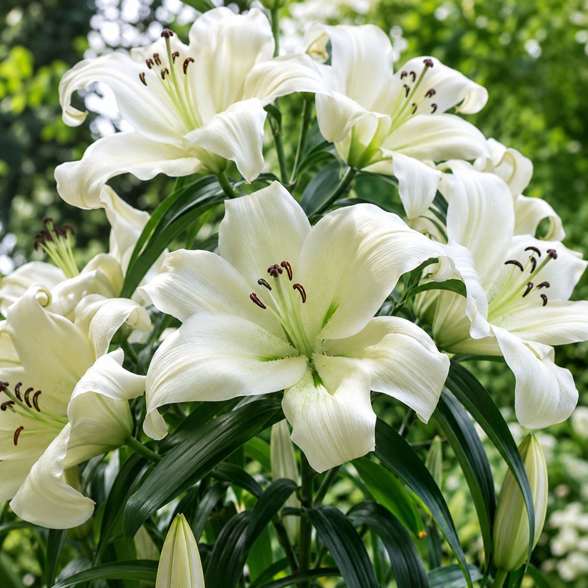 Boomlelie Pretty Woman - Lilium OT-hybride - Snijbloemen - Voorjaarsbollen - bloeit in Juli / Augustus