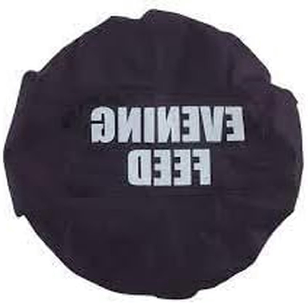 Paarden Voerbak Cover - Emmerhoes Paard - Voerbak Beschermen - Elastische Zoom - Diameter 46cm - Zwart