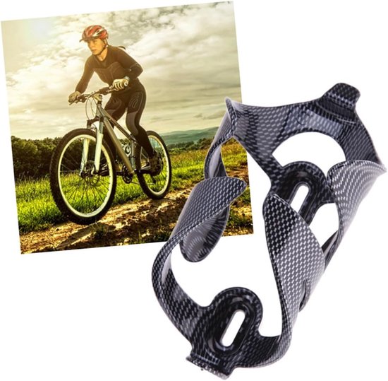 Fiets Bidonhouder - Fleshouder Fiets - Hydratatie Onderweg - Lichtgewicht Koolstofvezel - 4 Stuks - Zwart — afbeelding 3