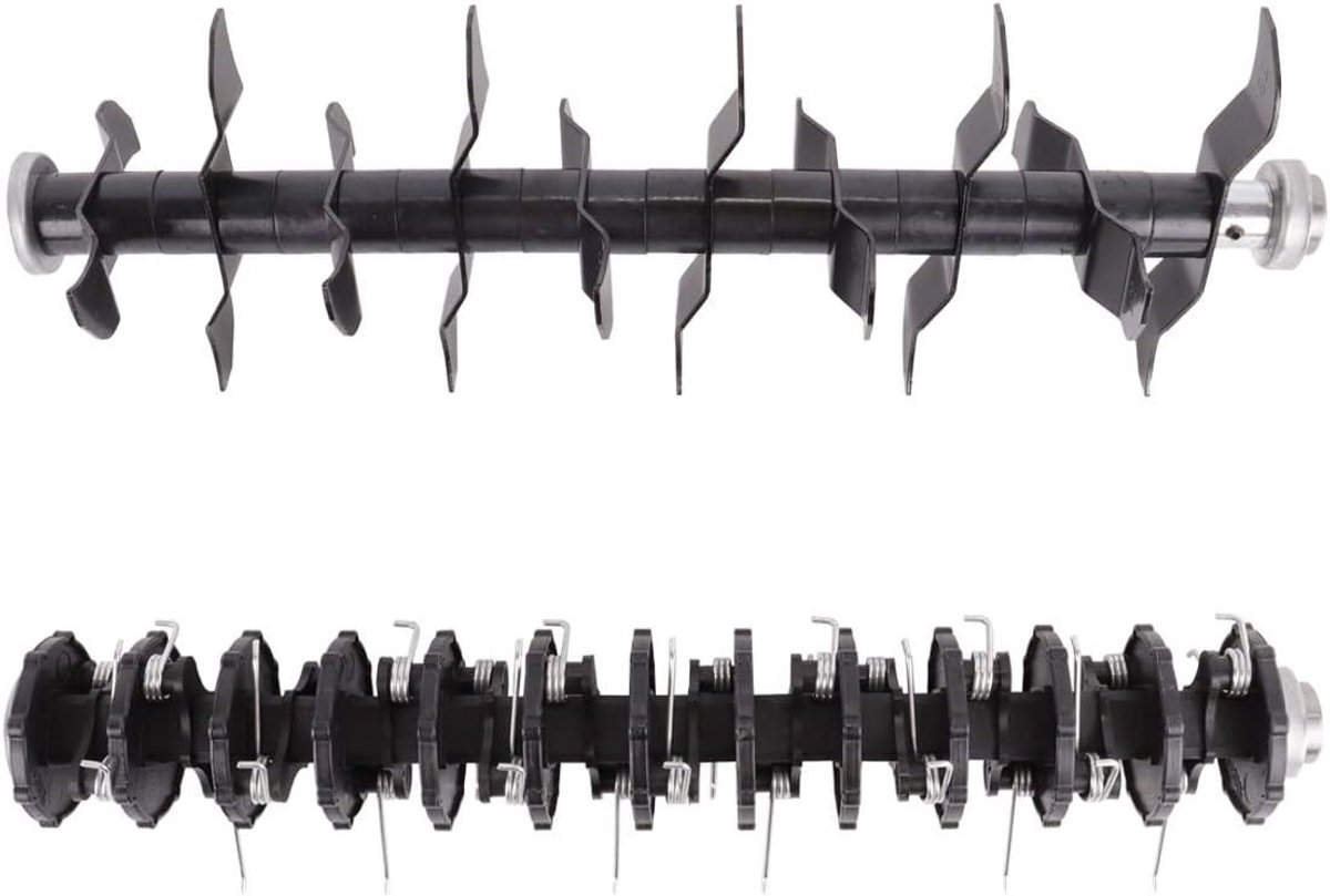 Verticuteerrol - Beluchtingsrol Gazon - Gazononderhoud Stimuleren - Stalen Tanden - 2-in-1 - Zilver