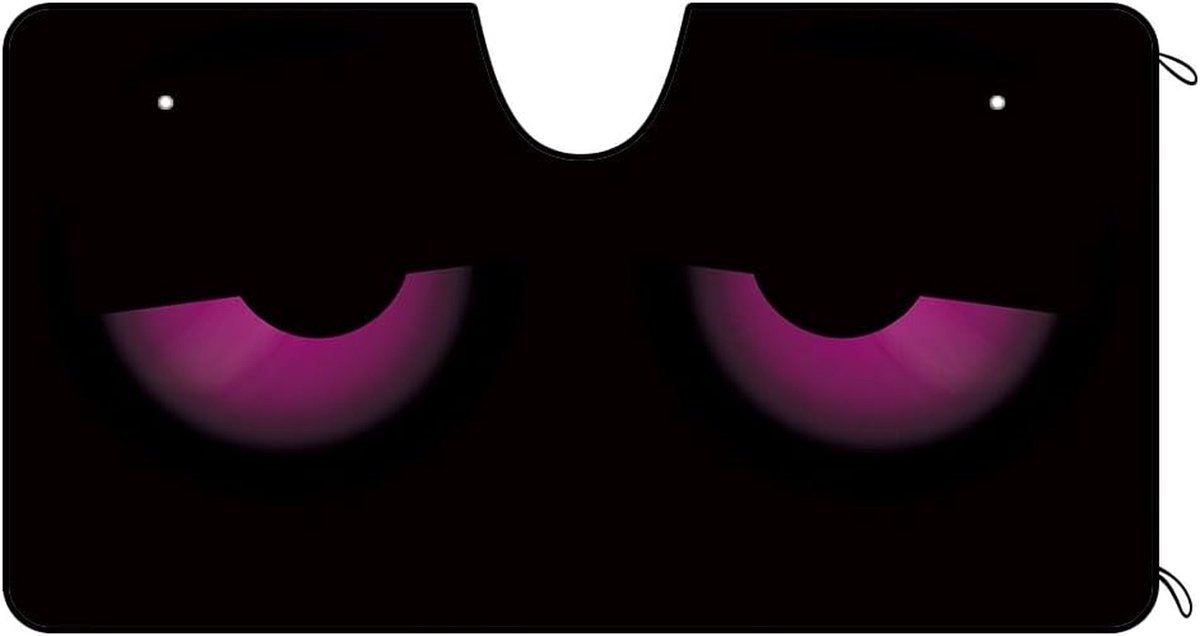 Voorruit Zonnescherm - Auto Zonneklep - Auto Koel Houden - Grappig Oog Ontwerp - Universele Maat - Roze Ogen