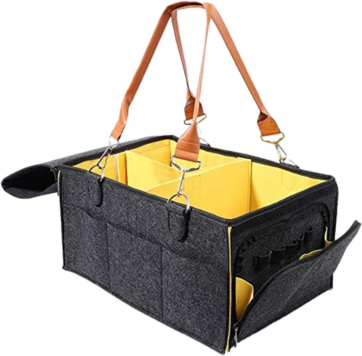 Opbergtas Luiers - Baby Organizer - Babykamer Inrichten - Extra Groot Formaat - 40x28x22cm - A