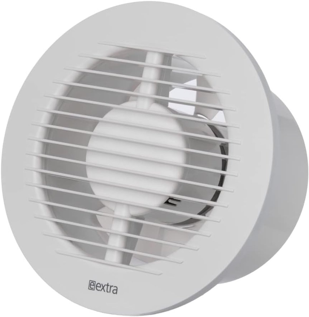 Afzuiging badkamer - Wit - Ø 125 mm - ABS Kunststof Stille Badkamerventilator - Voor Muurmontage