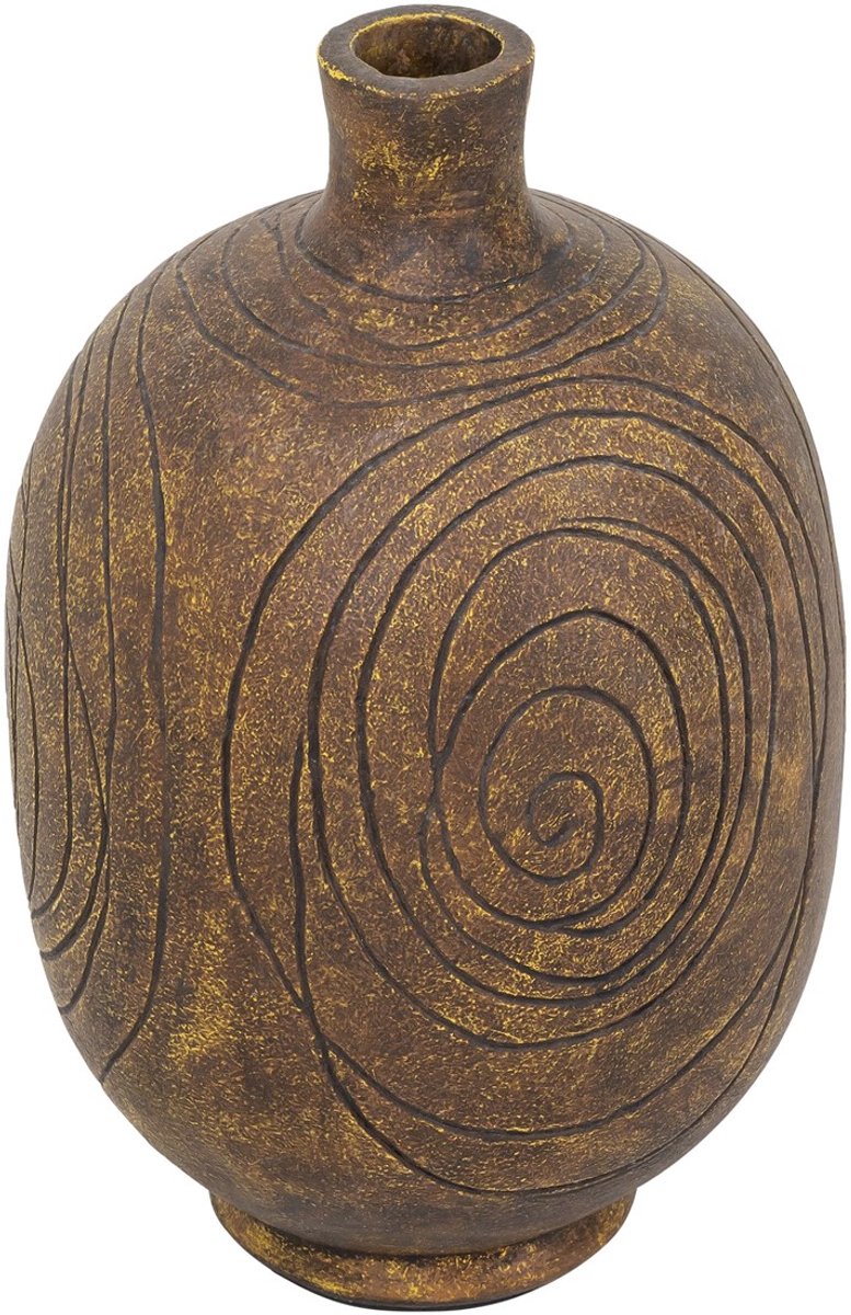 MUST Living Vase Lisbon Brown,35xØ22 cm, fiber cement
