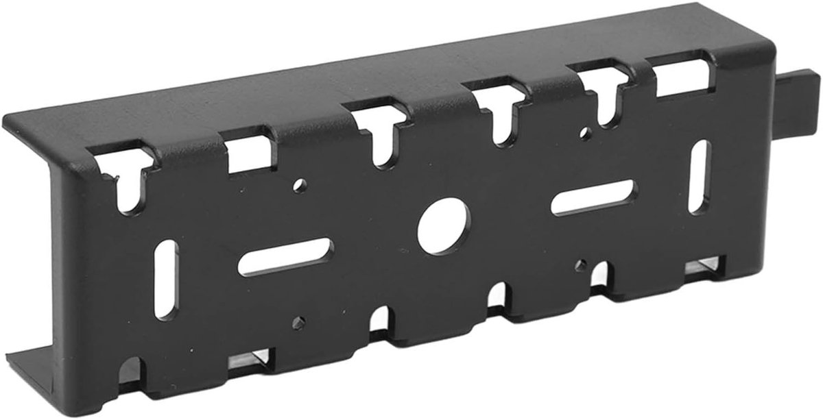 Radio Montagebeugel - Mobiele Radio Houder - Paneelmontage Radio - Robuuste Constructie - 12 x 4 x 3 cm - Zwart