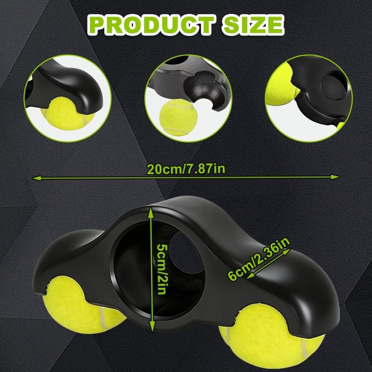 Rocker Plate Voeten Set van 4 voor Fietstrainers met Tennisballen voor Meer Stabiliteit en Comfort bij Indoor Cycling