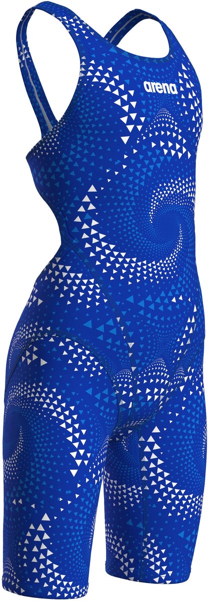 Arena Meisjes Badpak Printed Full Body Zwart Team Royal
