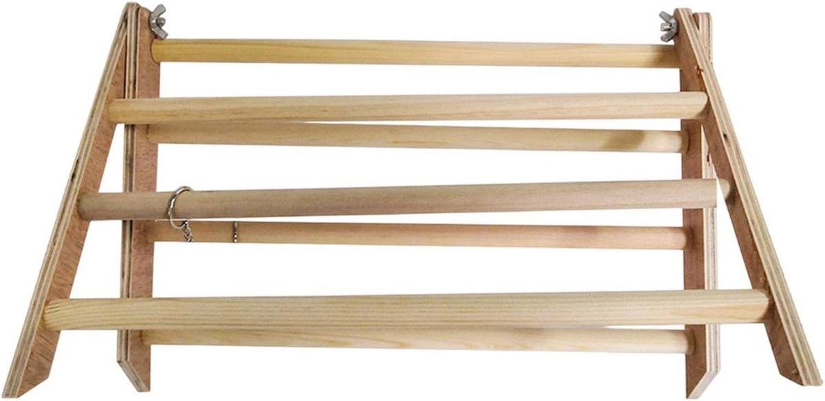 Kip Trainingszitstok - Houten Kip Speelgoed - Kuiken Welzijn - Veilige Stabiele Basis - 37 x 32 x 20 cm
