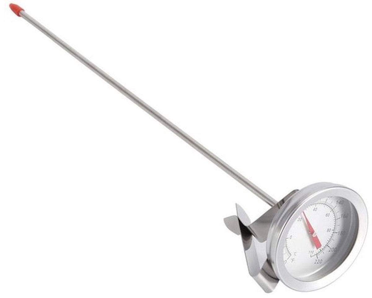 Thermometer Instant Lezen - 12-Inch Sonde - Voor Koken/Brouwen - Hoogwaardig Materiaal - Eenvoudig Afleesbaar - Met Clip - Brouwthermometer