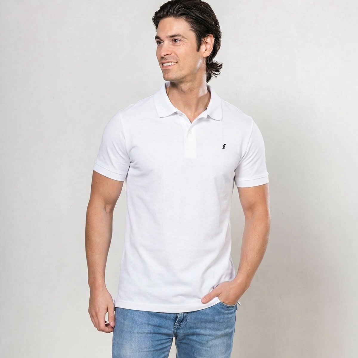 Alca Fashion - V-Shape - Heren Polo - Wit - XL