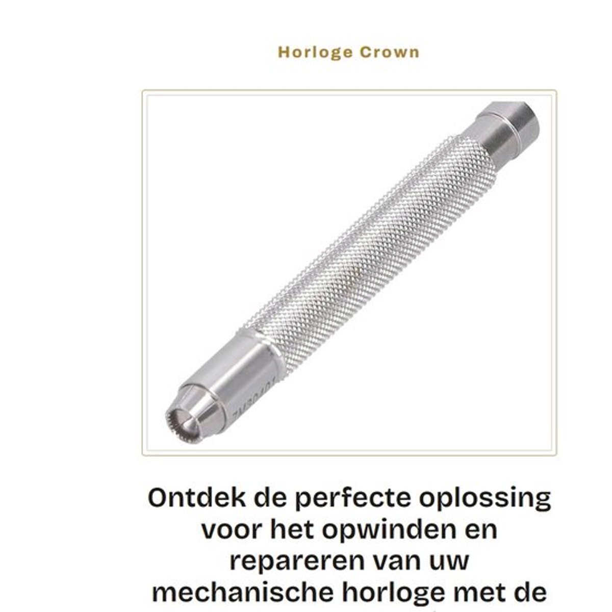 Horloge Opwindtool Hoogwaardig Materiaal - Horloge Kroonwinder - Draagbaar - Lichtgewicht - Slijtvast - Eenvoudige Bediening - Horloge Reparatietool