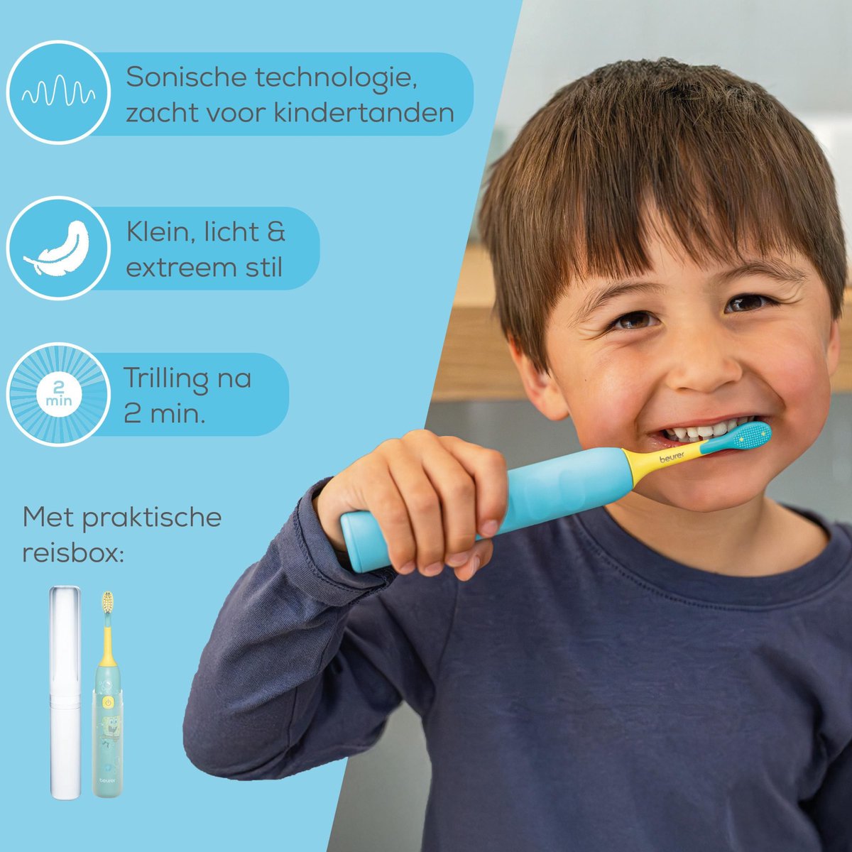Beurer SC 11 Elektrische Tandenborstel Kind met 65.000 Bewegingen/min - afbeelding 3