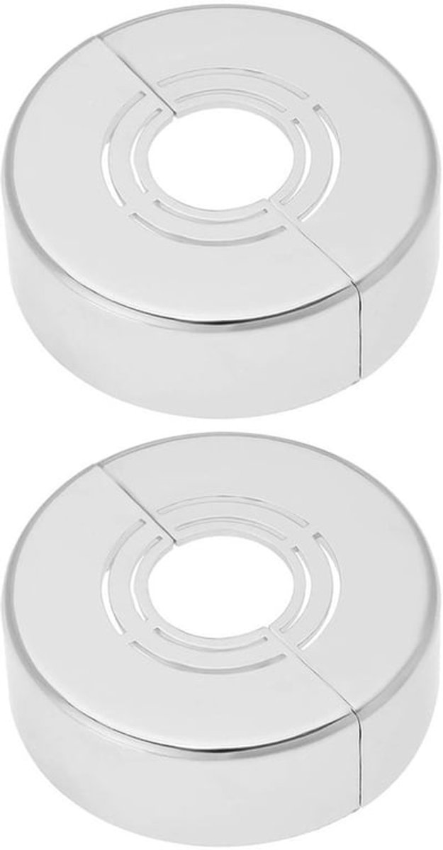 Douche Rozet 2 Stuks - Decoratieve Cover - ABS Materiaal - Verchroomd - Gesplitst Ontwerp - Bestand Tegen Slijtage