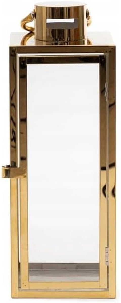 Glamour Lantaarn - Decoratieve Lantaarn - Woonkamer Decoratie - Exclusieve Collectie - 39 cm - Goud