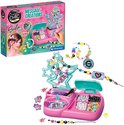 Roze "Crazy Chic Message Creations" knutselset met kralen, bedeltjes, stiften en voorbeeldkaarten.