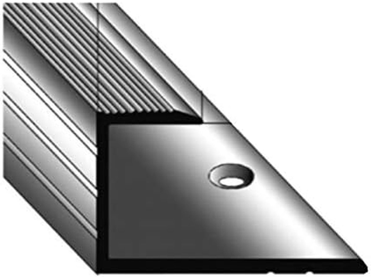 Inschuifprofiel Parket - Afwerkprofiel Vloer - Vloer Afwerken - Geboord Aluminium - 153 mm - Geanodiseerd