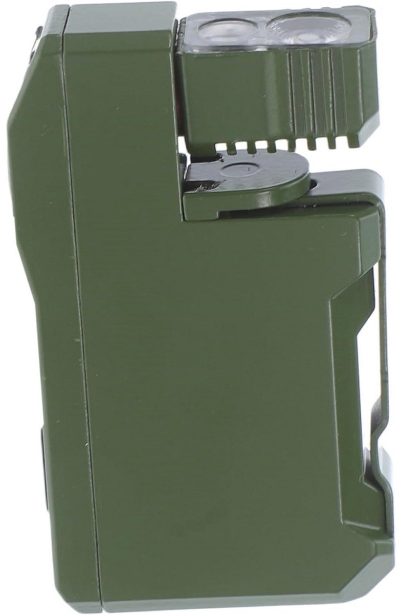GELLDG Mini Zaklamp - LED Sleutelhangerlamp - 4 Verlichtingsmodi, Roteerbare Lampkop, Oplaadbaar - Geschikt voor Camping, Wandelen, Vissen en Noodgebruik - Metaal - 6,5x3,5x1,5cm