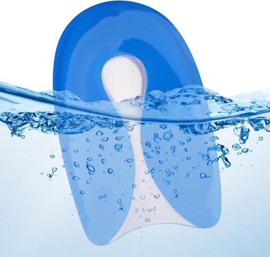 Verzachtende en Lichtgewicht Gel Hakcups voor Plantar Fasciitis, Hielspoor en Hielpijn, Ondersteuning voor Achillespees en Gebarsten Hielen — afbeelding 4