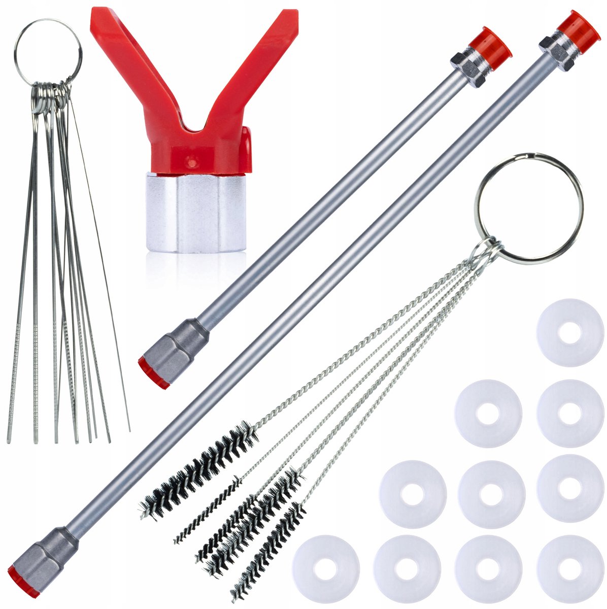 Rosfix Hogedruklans Set 100 cm-50 cm - Modulariteit, RVS Spuitmondbescherming - 7/8'' Gwint, 290 bar